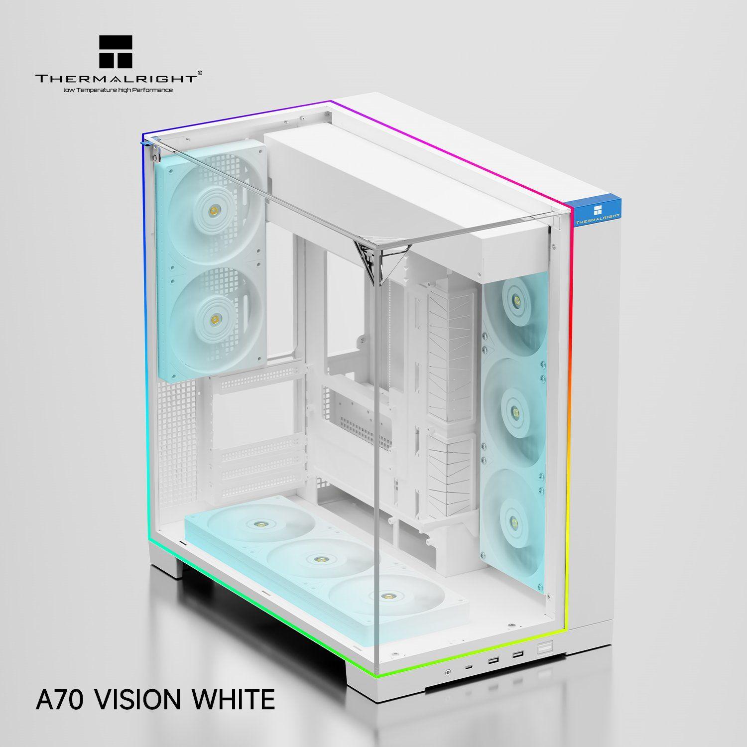 Thermalright TR-A70 Vision White Gabinete con 9.16" LCD-1