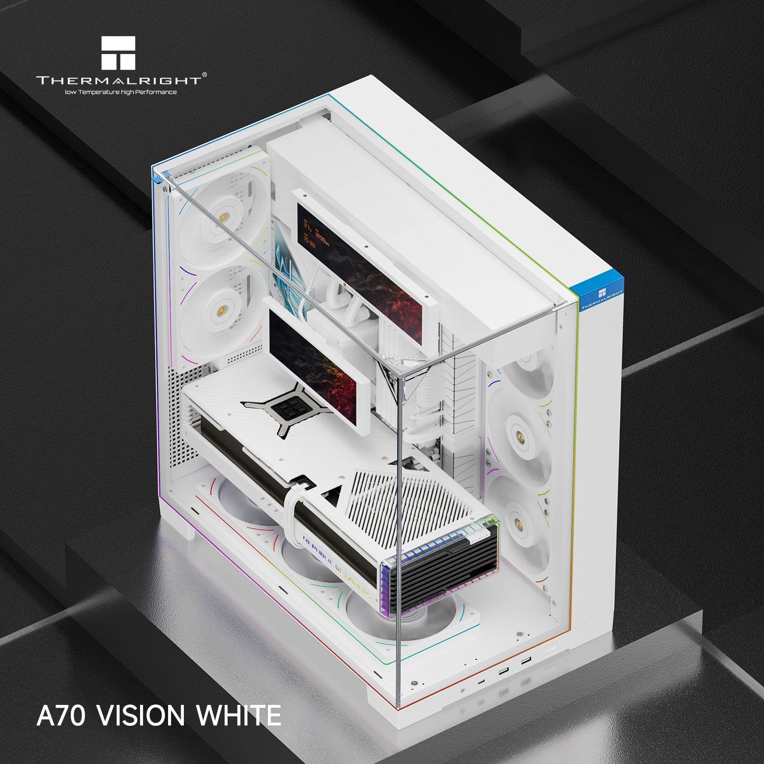 Thermalright TR-A70 Vision White Gabinete con 9.16" LCD-2