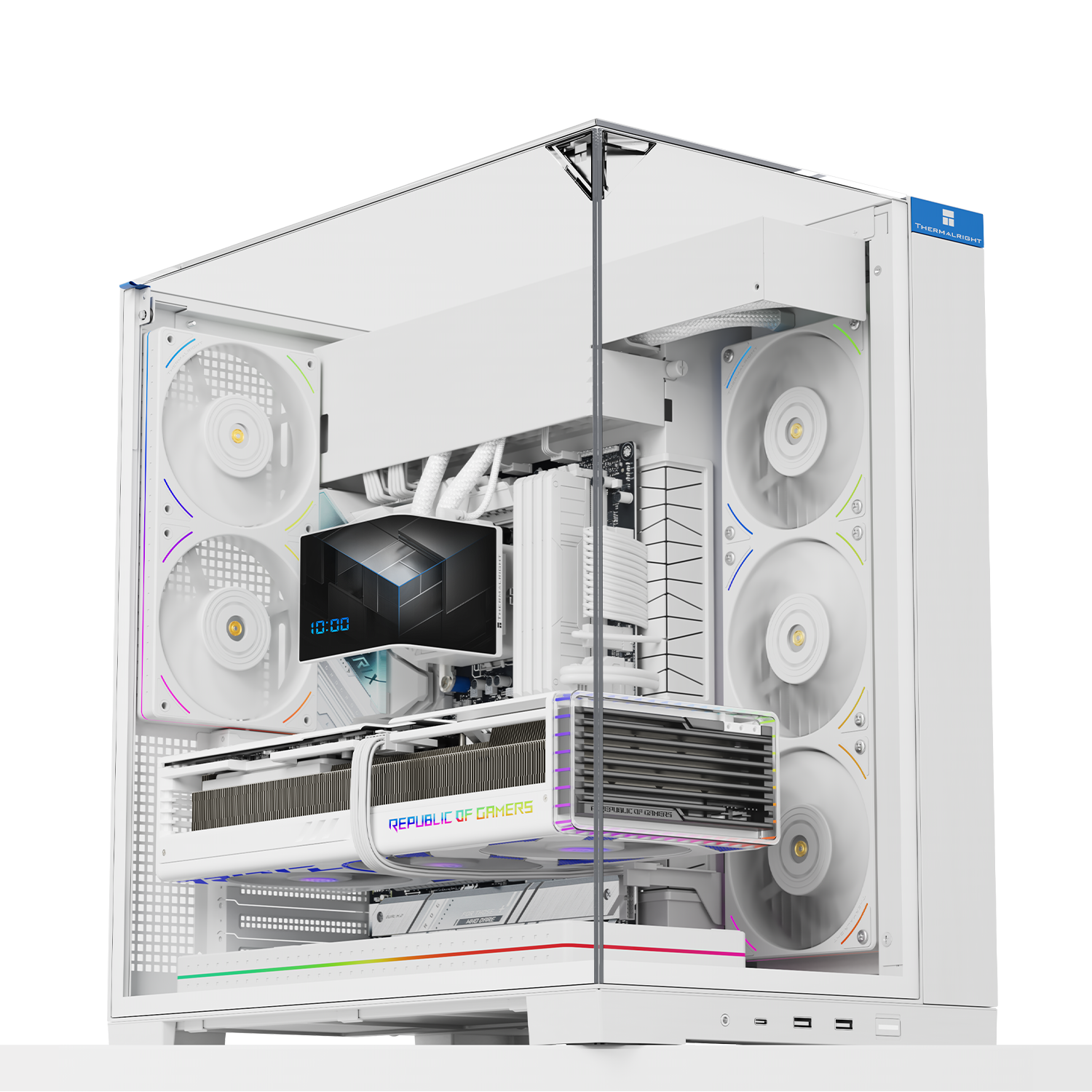 Thermalright TR-A70 Vision White Gabinete con 9.16" LCD-3