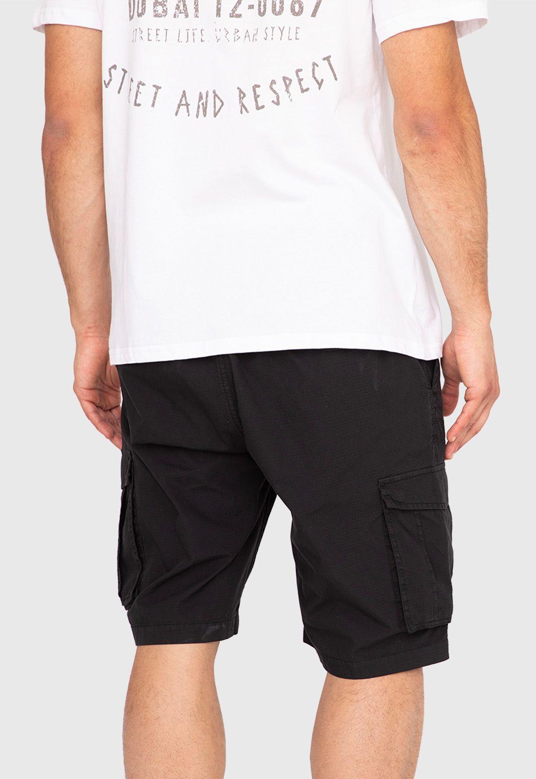 Short Cargo Ripstop Black Black Bubba-2