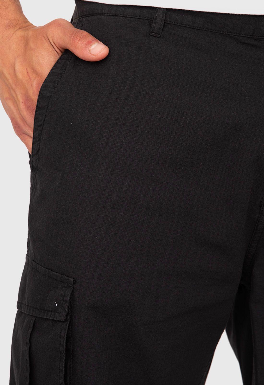 Short Cargo Ripstop Black Black Bubba-4