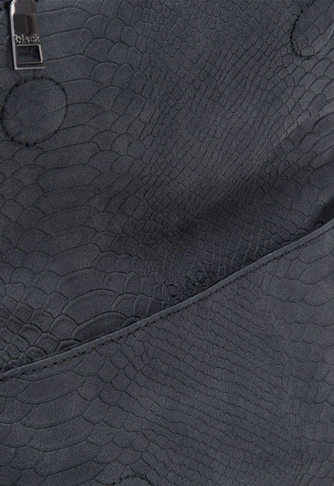 Cartera Snake Black Mini Black Bubba-8