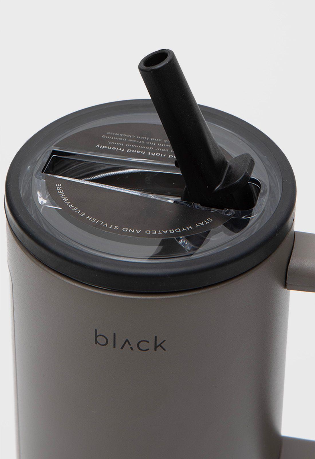 Straw Mug Smoke Black Bubba-2