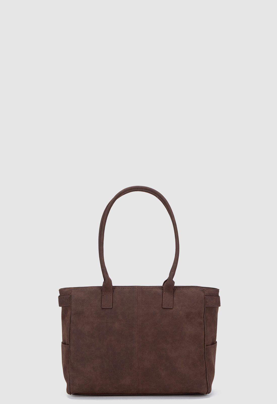 Tote Suede Moka Black Bubba-3