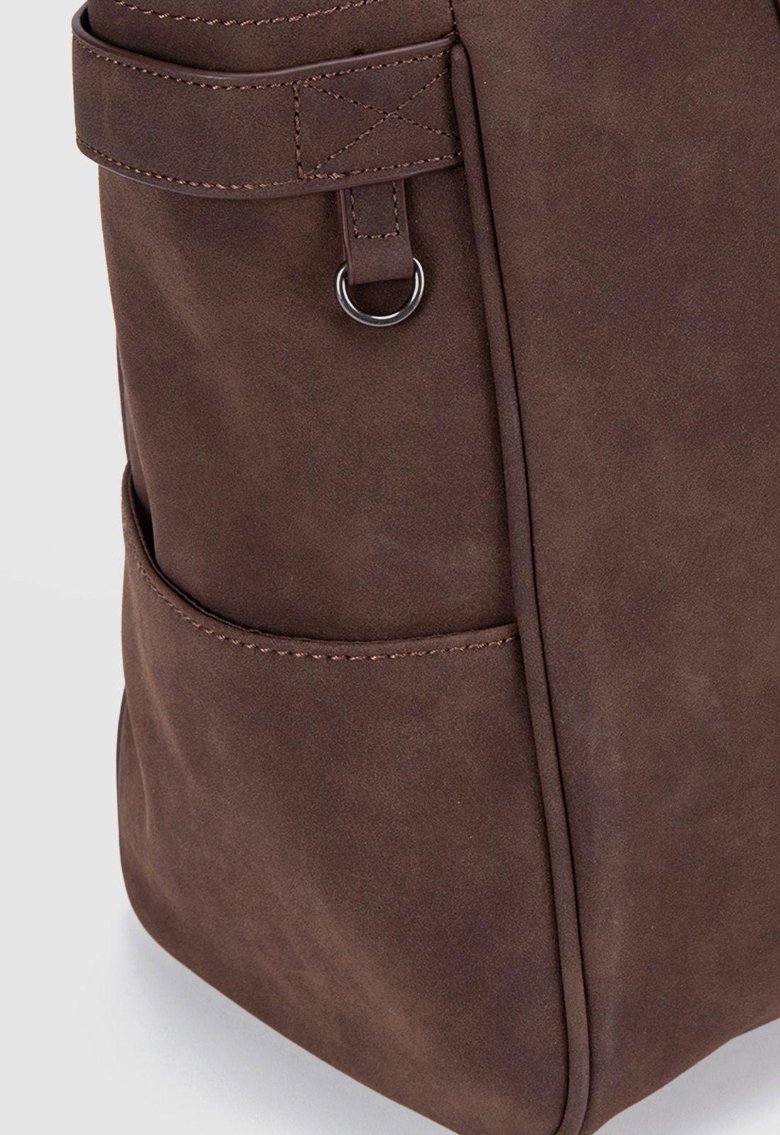Tote Suede Moka Black Bubba-5