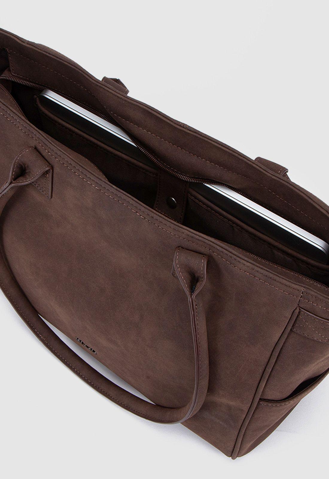 Tote Suede Moka Black Bubba-6