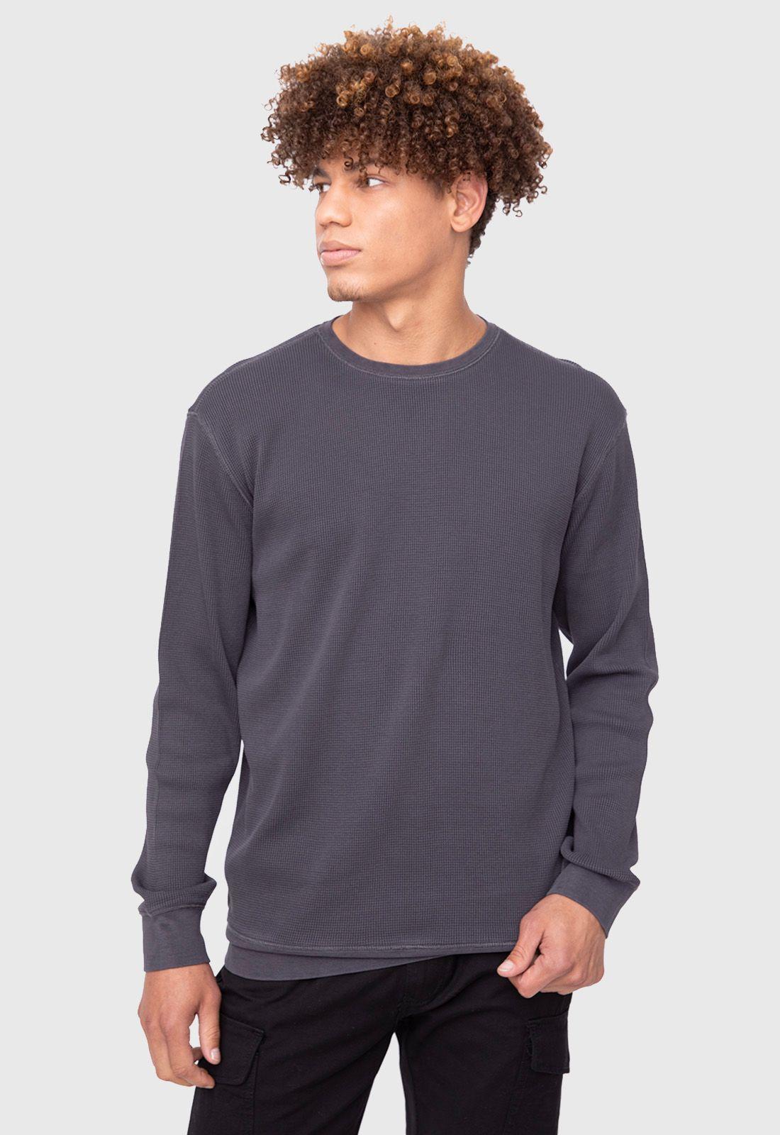 Crewneck Organic Cotton Dark Grey  Black Bubba-0