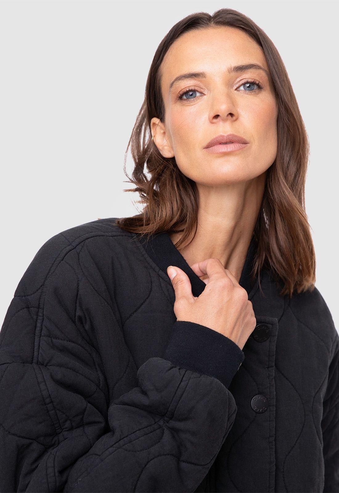 Women Bomber Jacket  Black Bubba-2