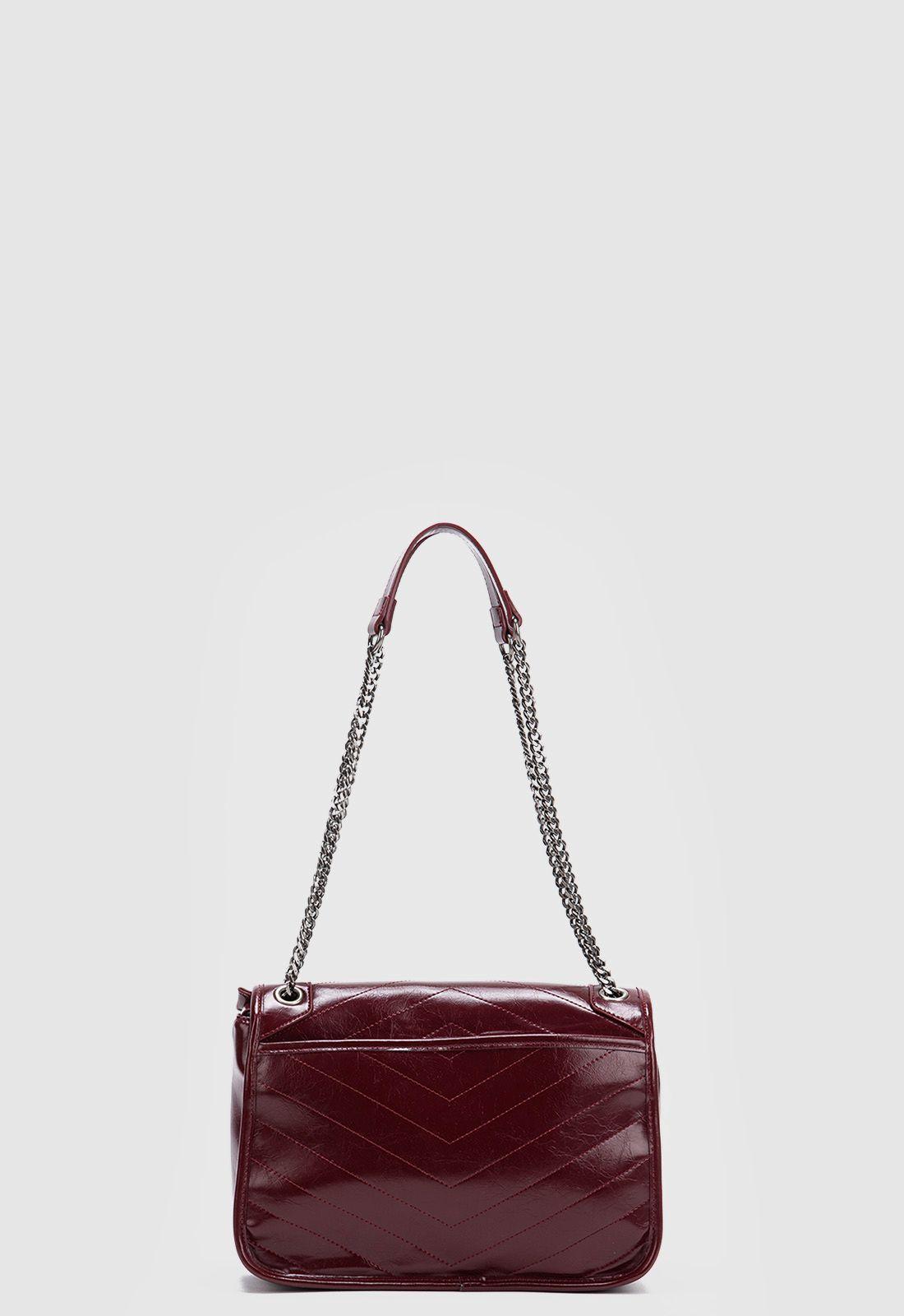 Cartera Claire Burgundy Black Bubba-2