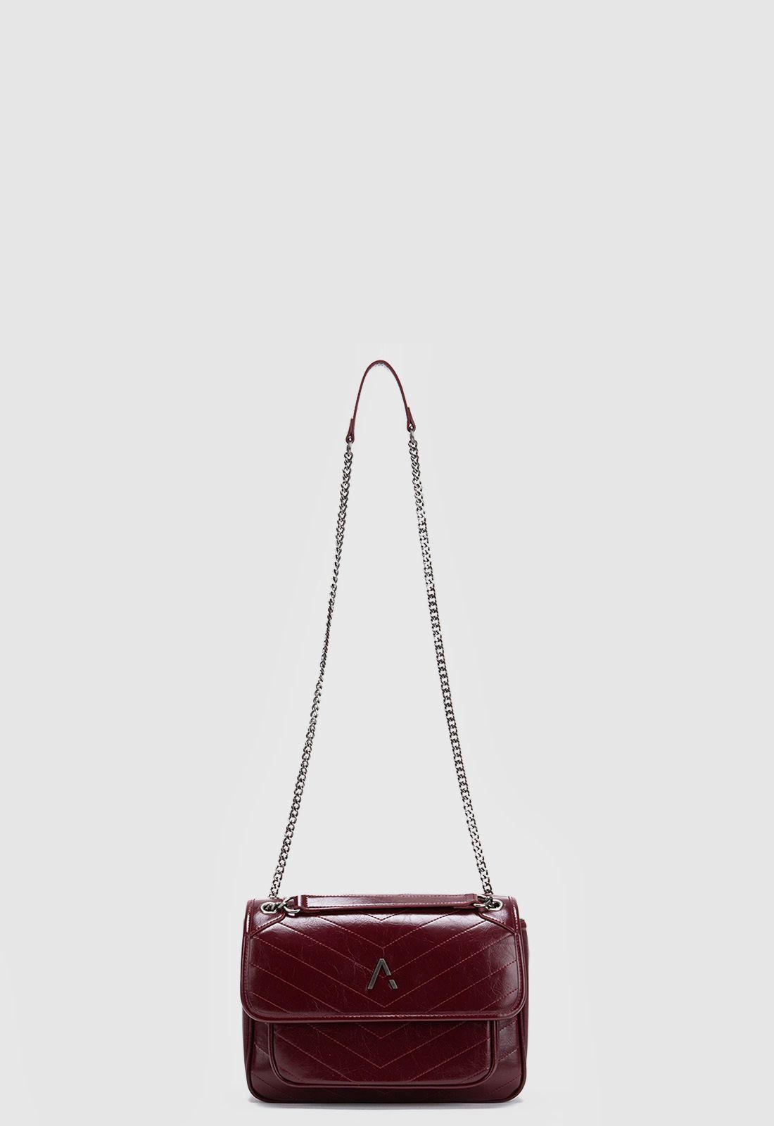 Cartera Claire Burgundy Black Bubba-4