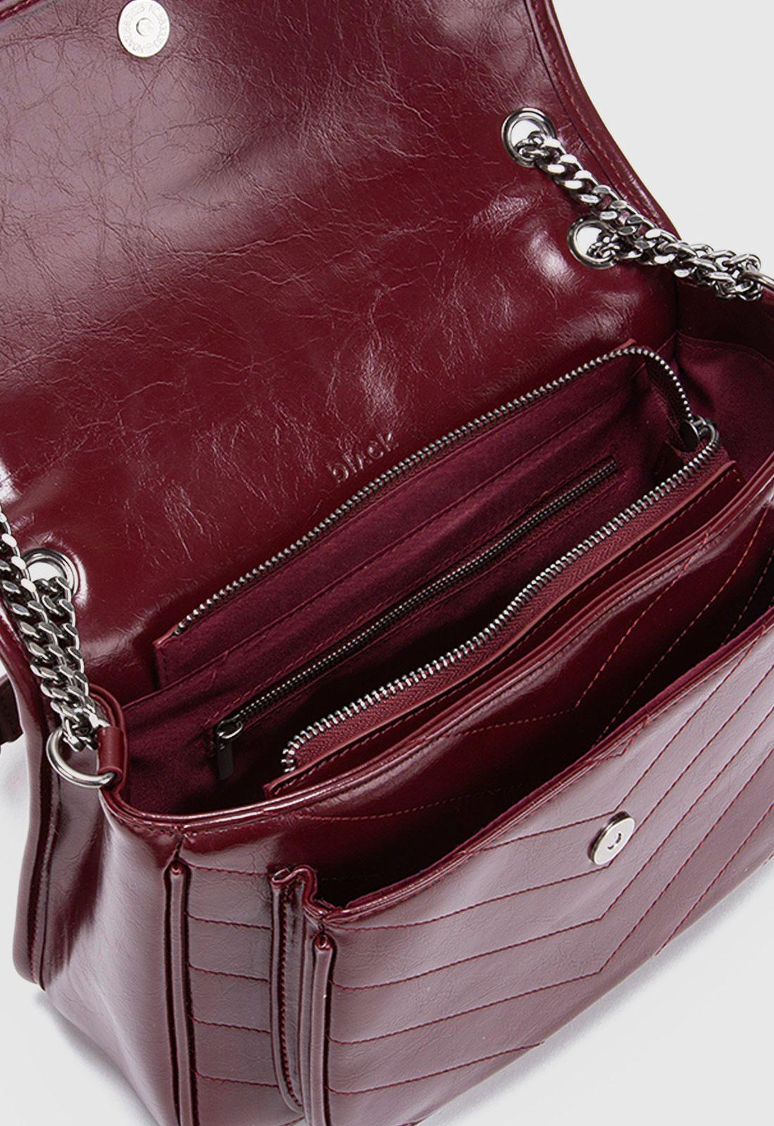 Cartera Claire Burgundy Black Bubba-6