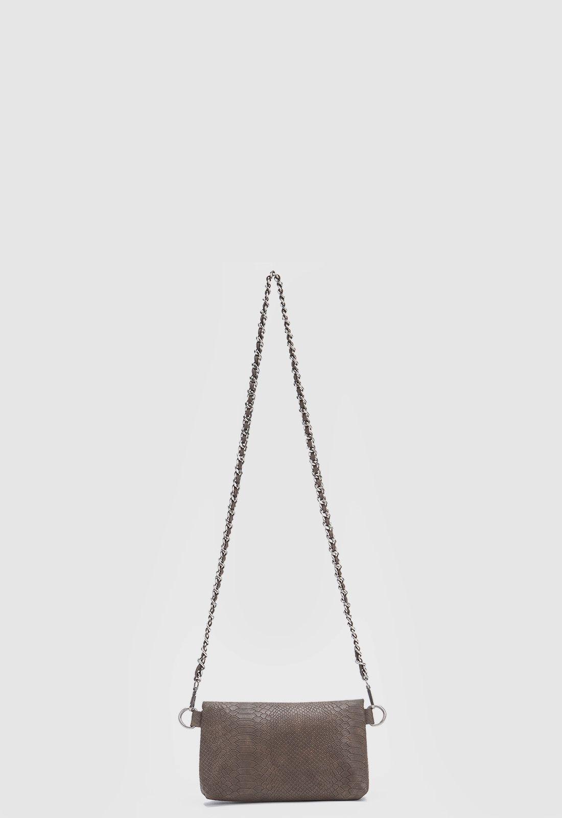 Cartera Snake Moka Mini Black Bubba-2