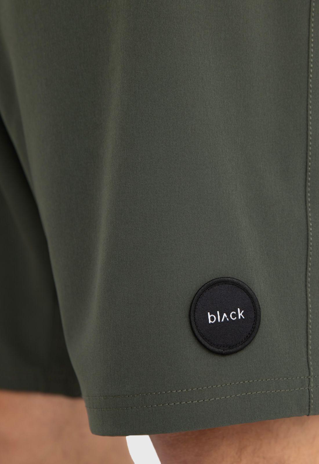 Traje De Baño Boardshort Verde Black Bubba-5