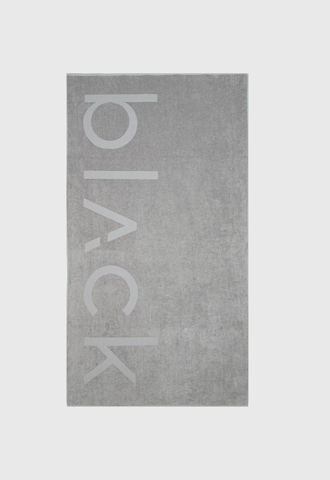 Beach Towel Light Grey Black Bubba-0