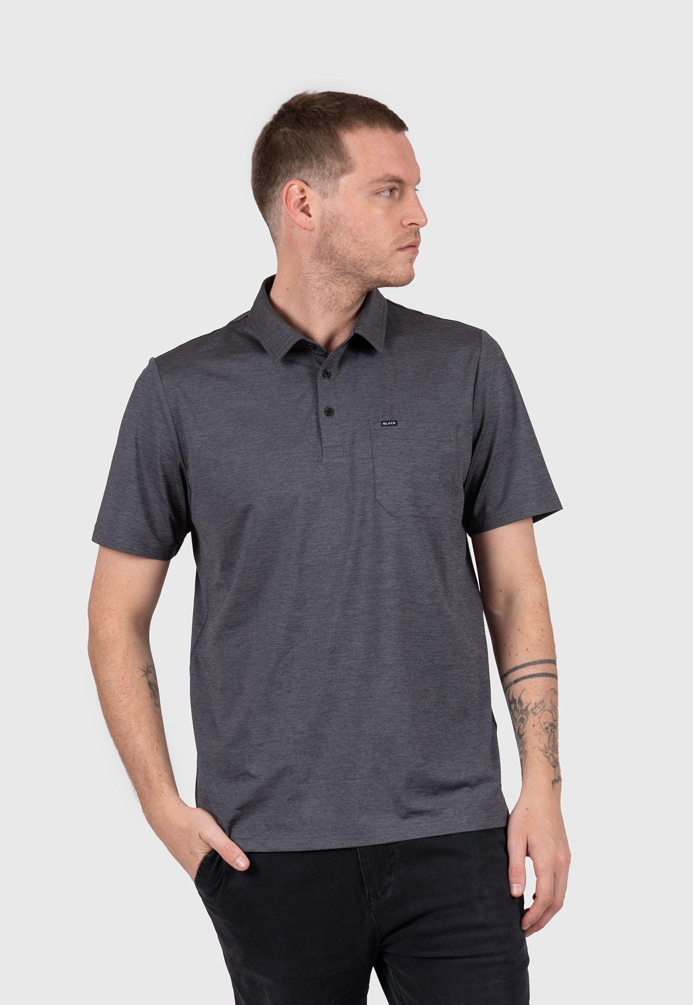 Active Tee Dark Grey Black Bubba-0
