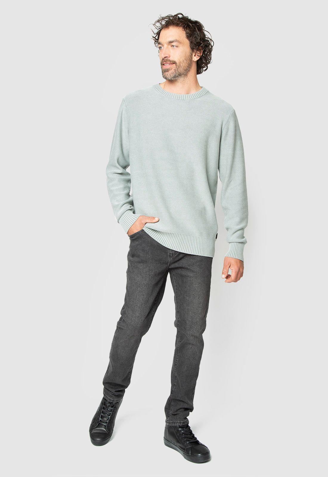 Light Sweater Light Grey Black Bubba-2