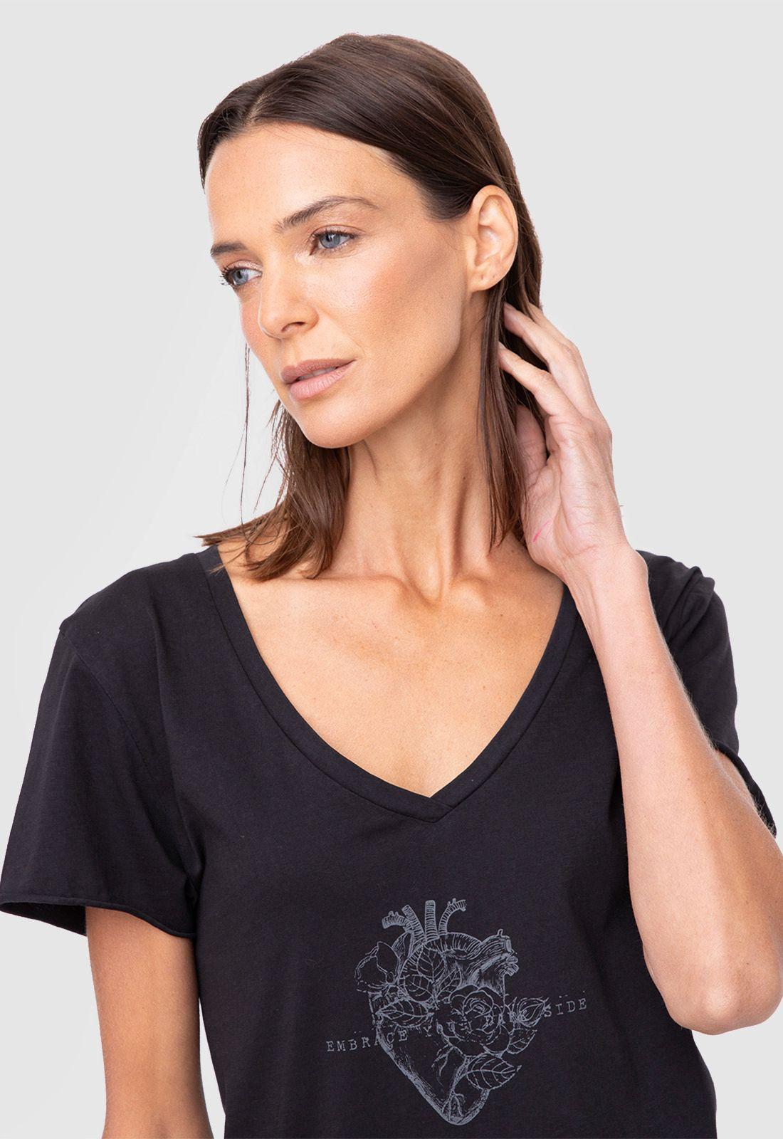 Women Short Tshirt Black  Black Bubba-2