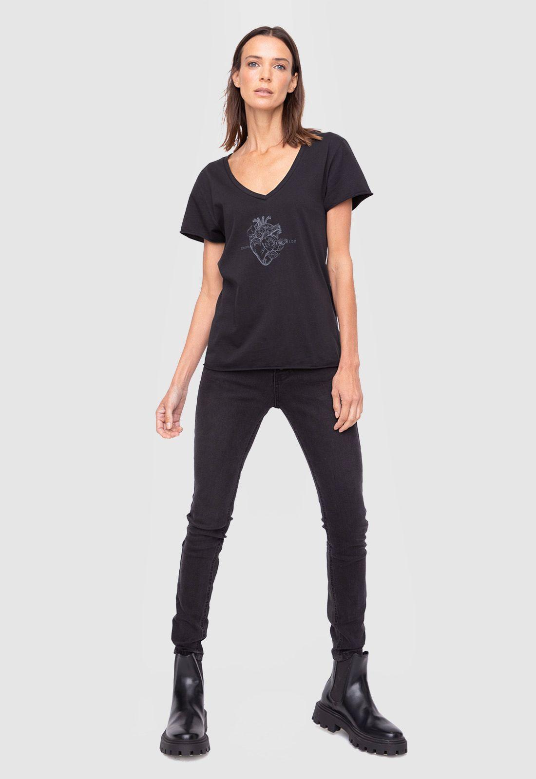 Women Short Tshirt Black  Black Bubba-4