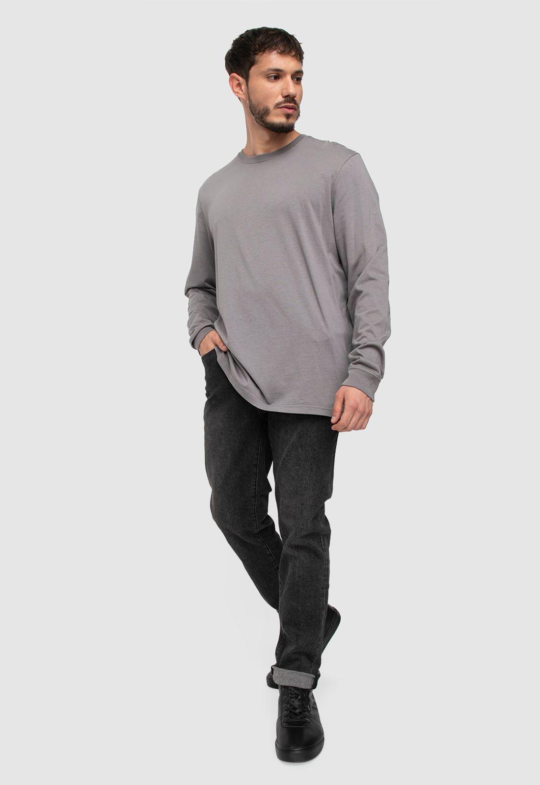Long Shirt Light Grey  Black Bubba-0