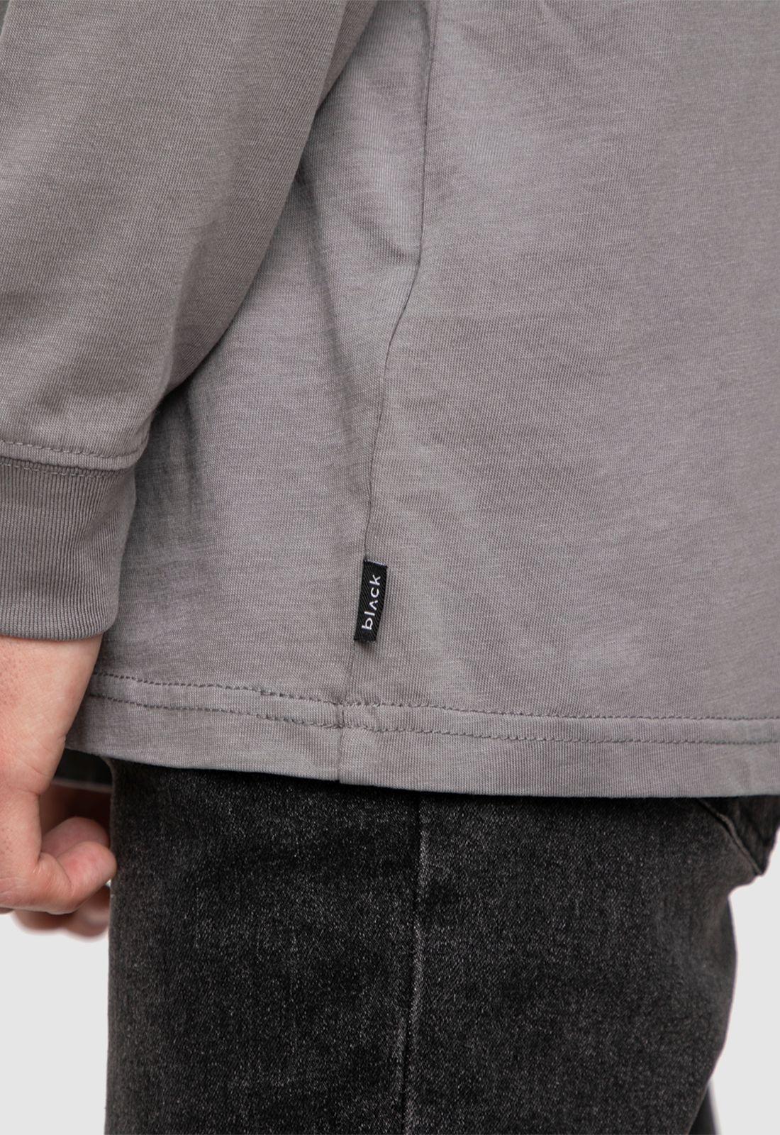 Long Shirt Light Grey  Black Bubba-4