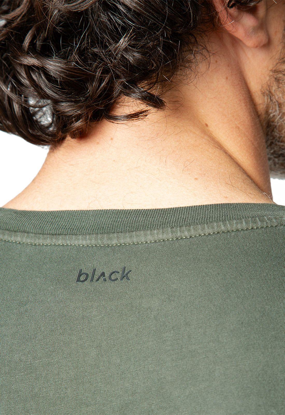 Tee Iconic Dark Green Black Bubba-4