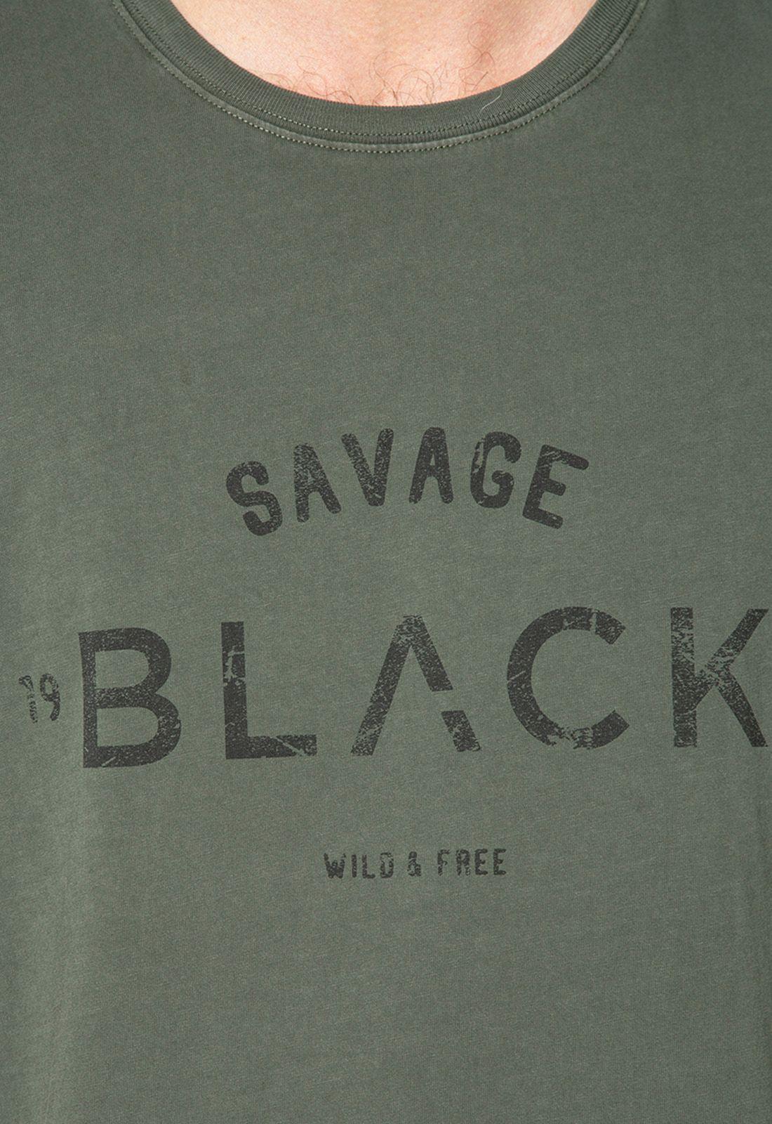 Tee Iconic Dark Green Black Bubba-5