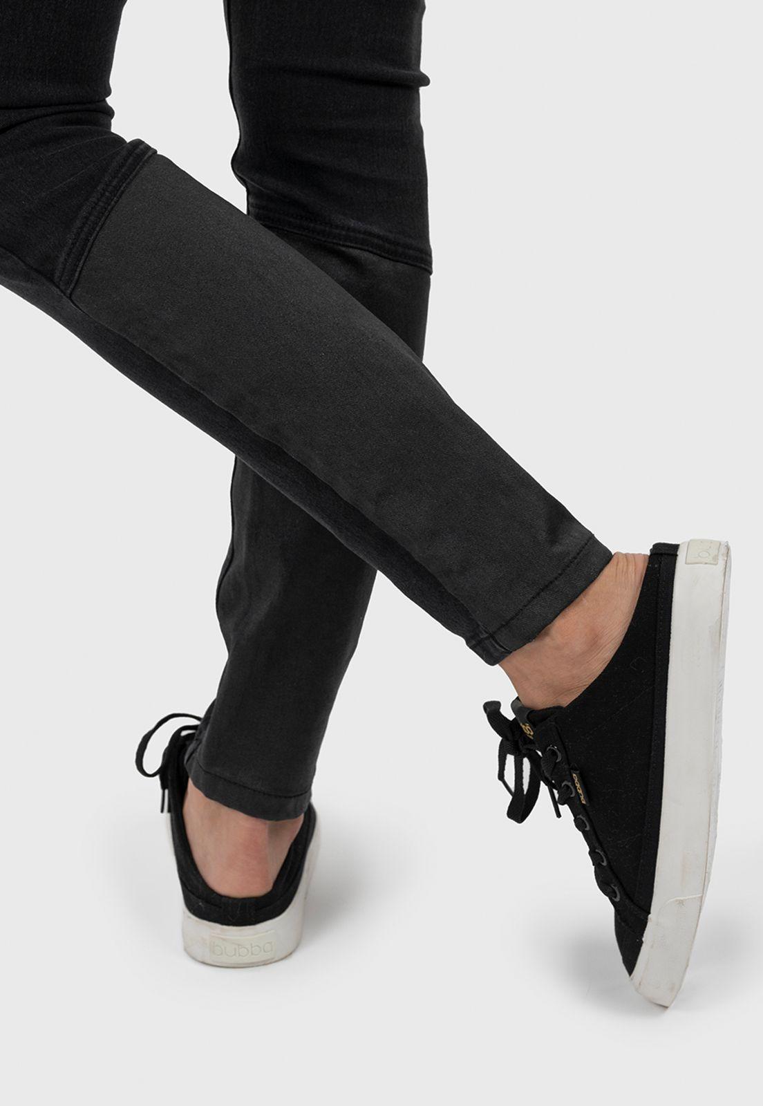 Women Wash Jeans Skinny Black Bubba-2