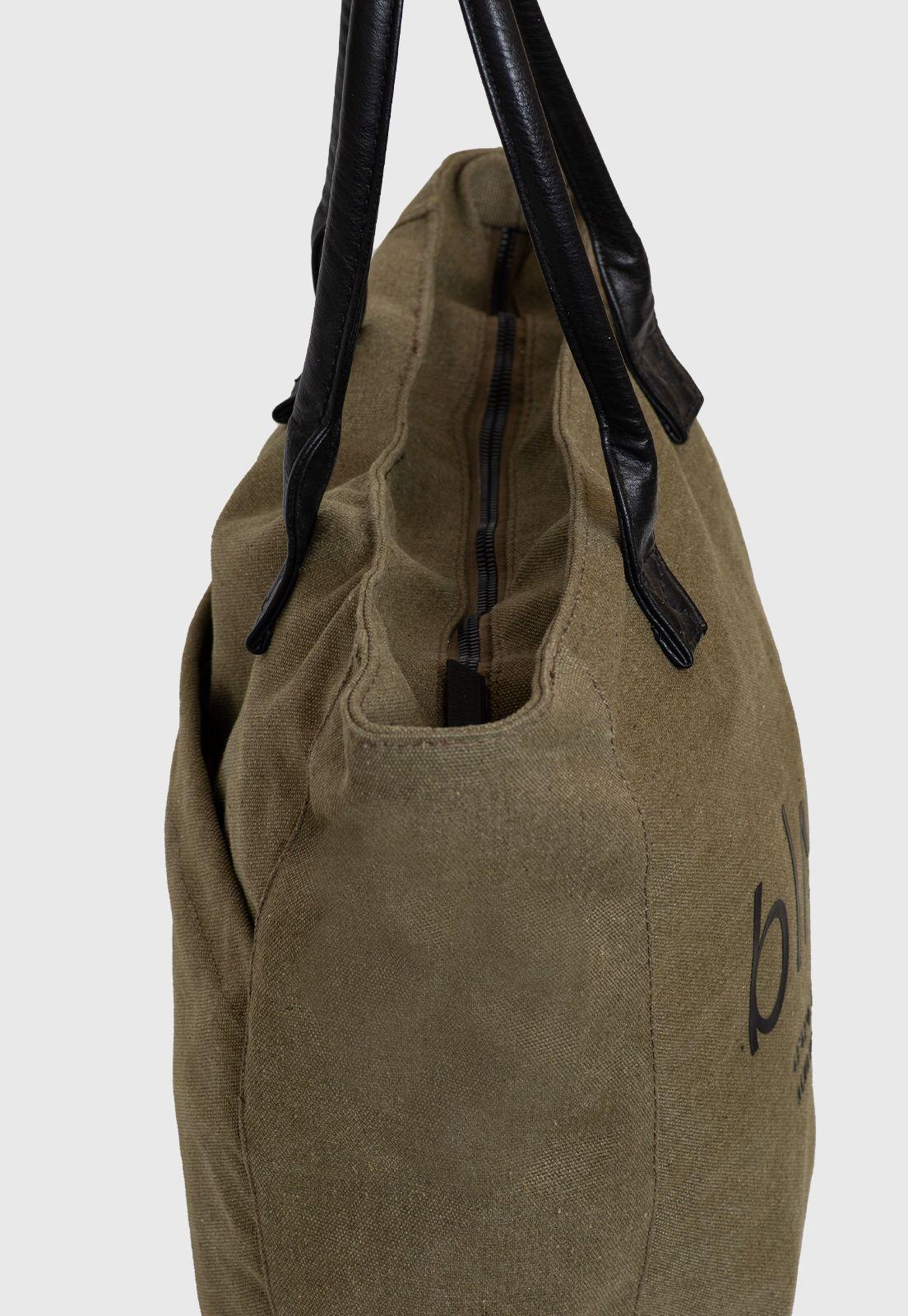 Tote Bag Canvas Moss Black Bubba-3