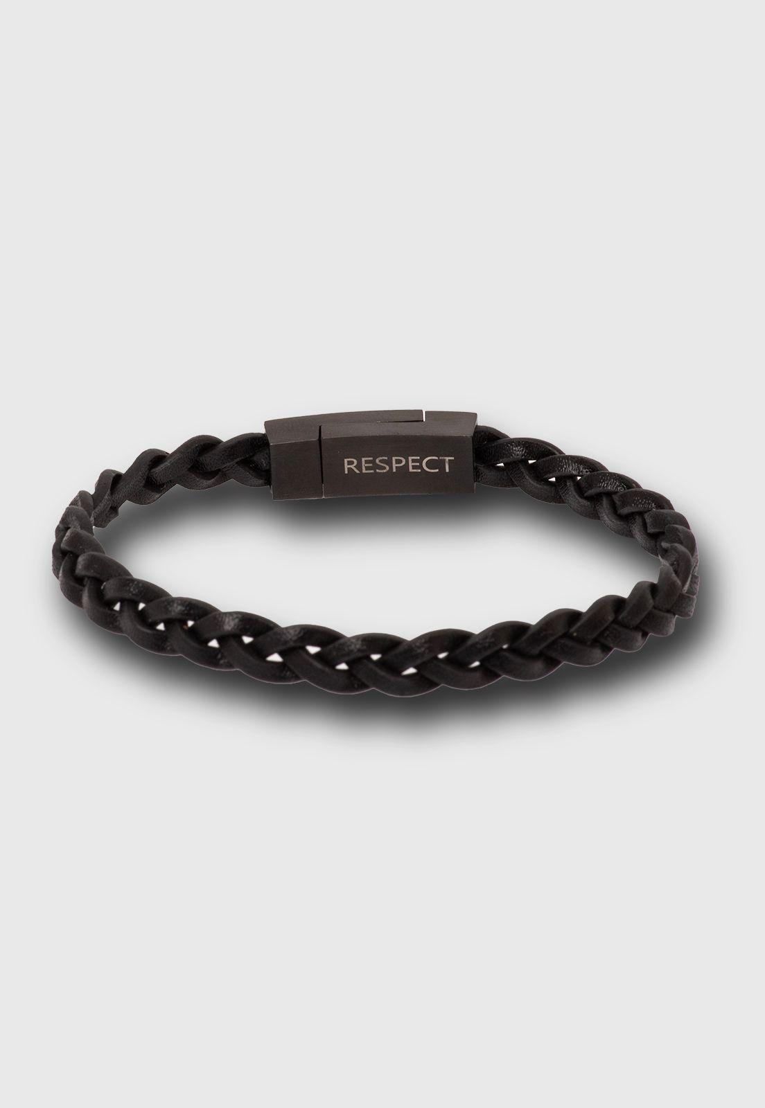 Pulsera Respect Black Black Bubba-1