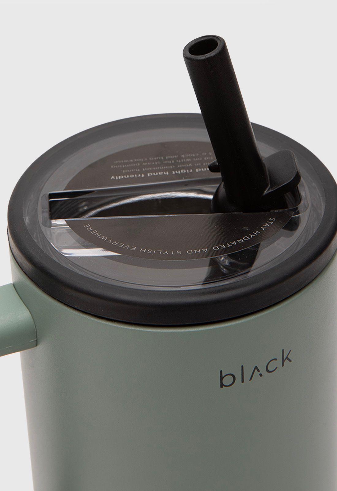 Straw Mug Mistgreen Black Bubba-2