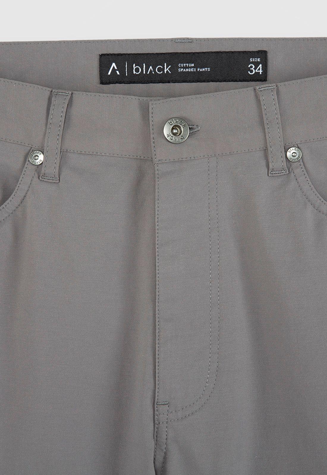 Pantalon Cotton Spandex Grey Black Bubba-2