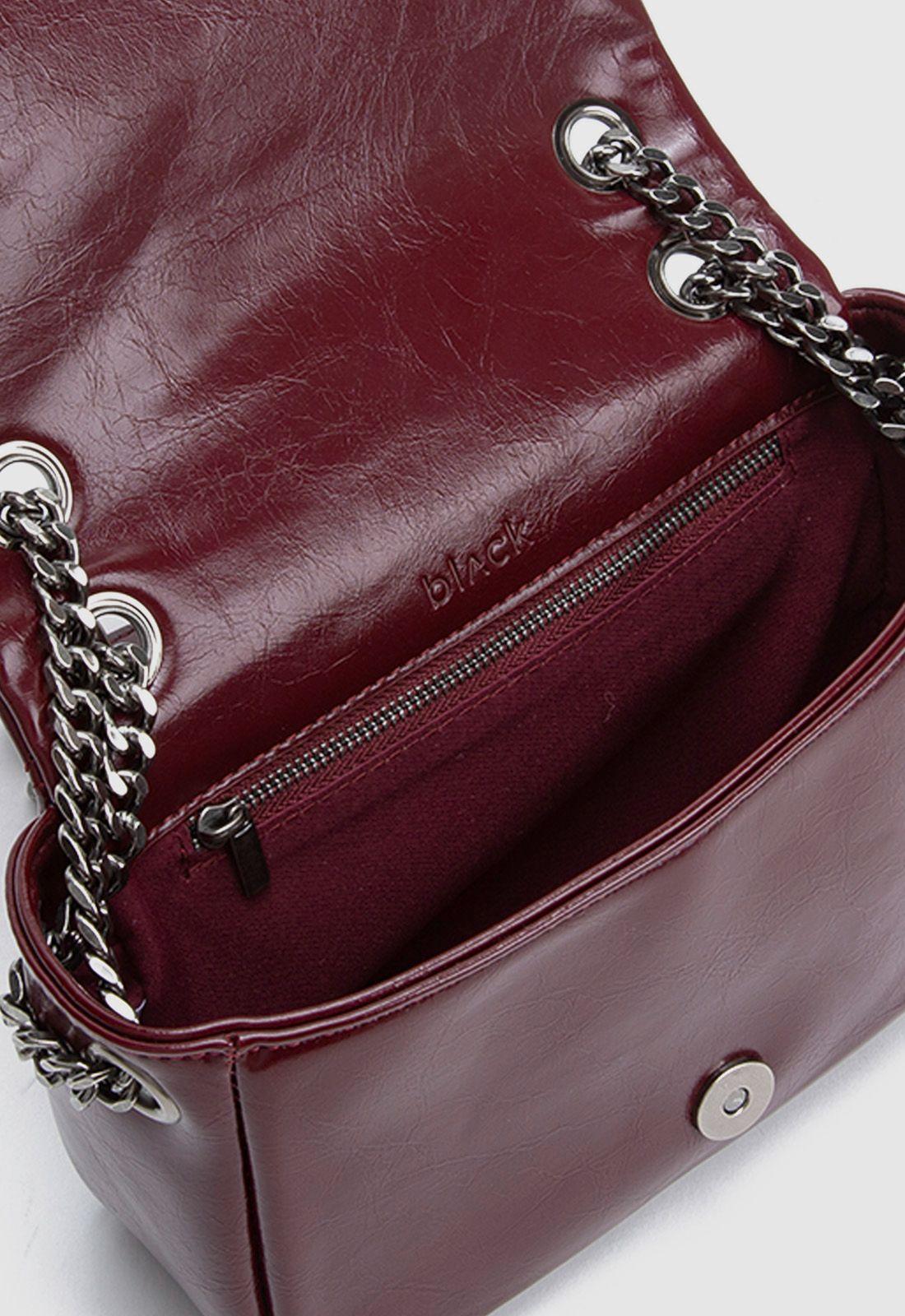 Cartera Claire Burgundy Mini Black Bubba-5