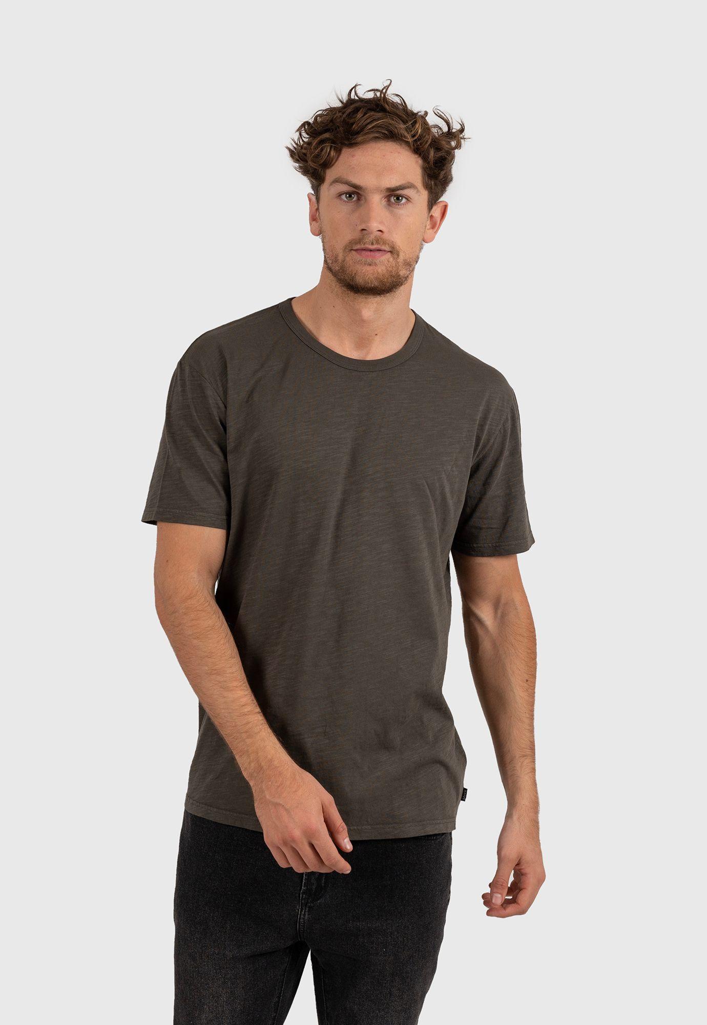 Essential Tee Organic Cotton Dark Green Black Bubba-0