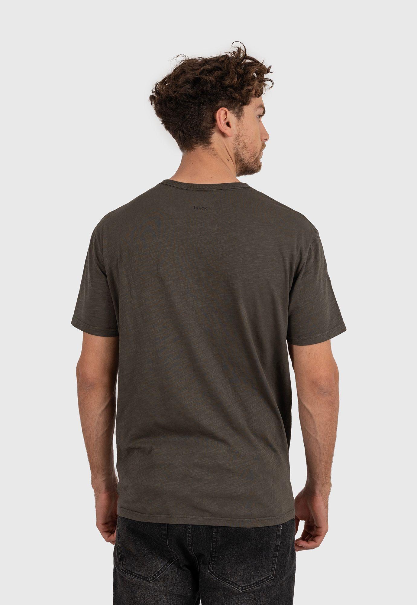 Essential Tee Organic Cotton Dark Green Black Bubba-3