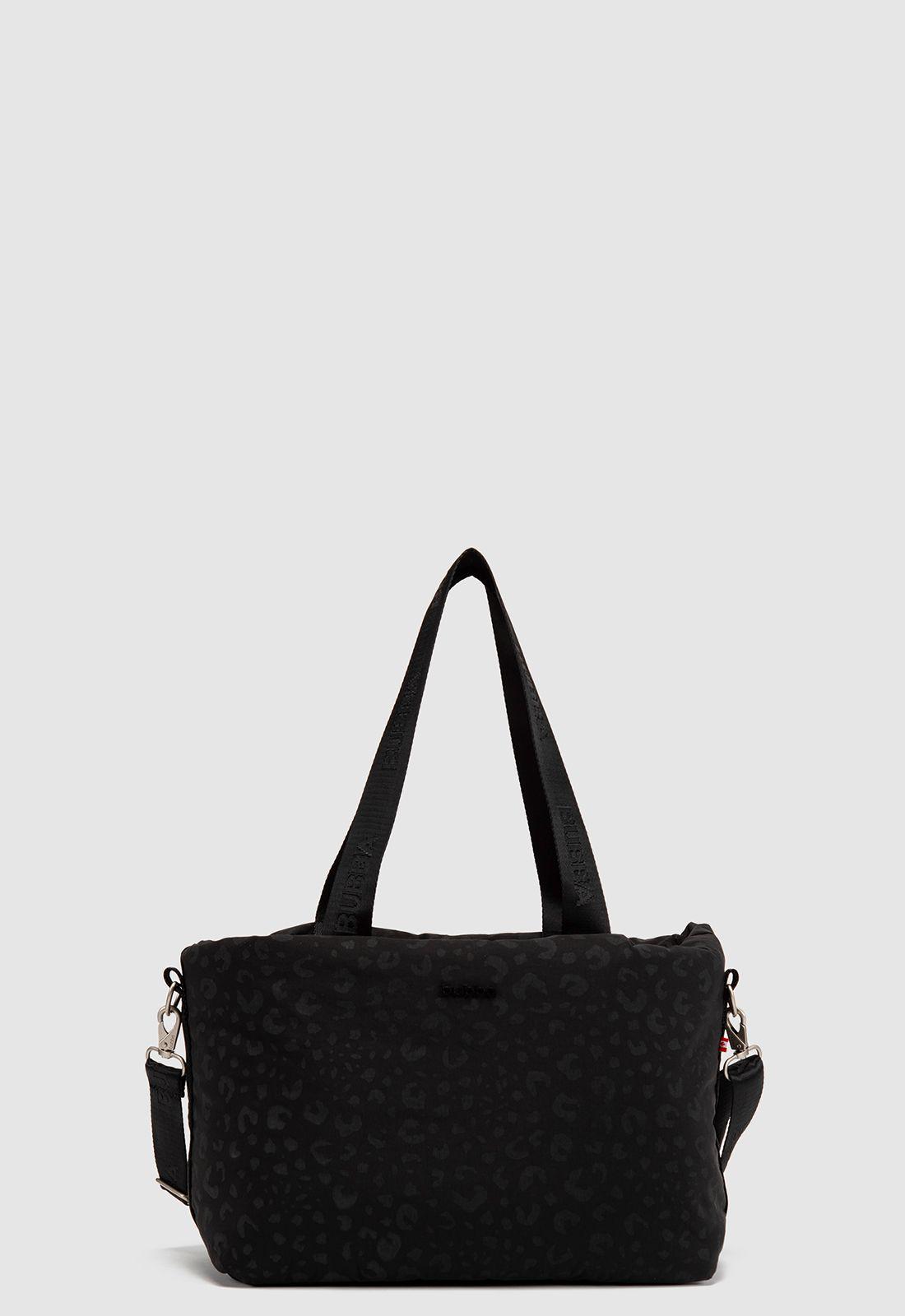 Tote Travel Essential Black Cheetah Bubba Essentials-2
