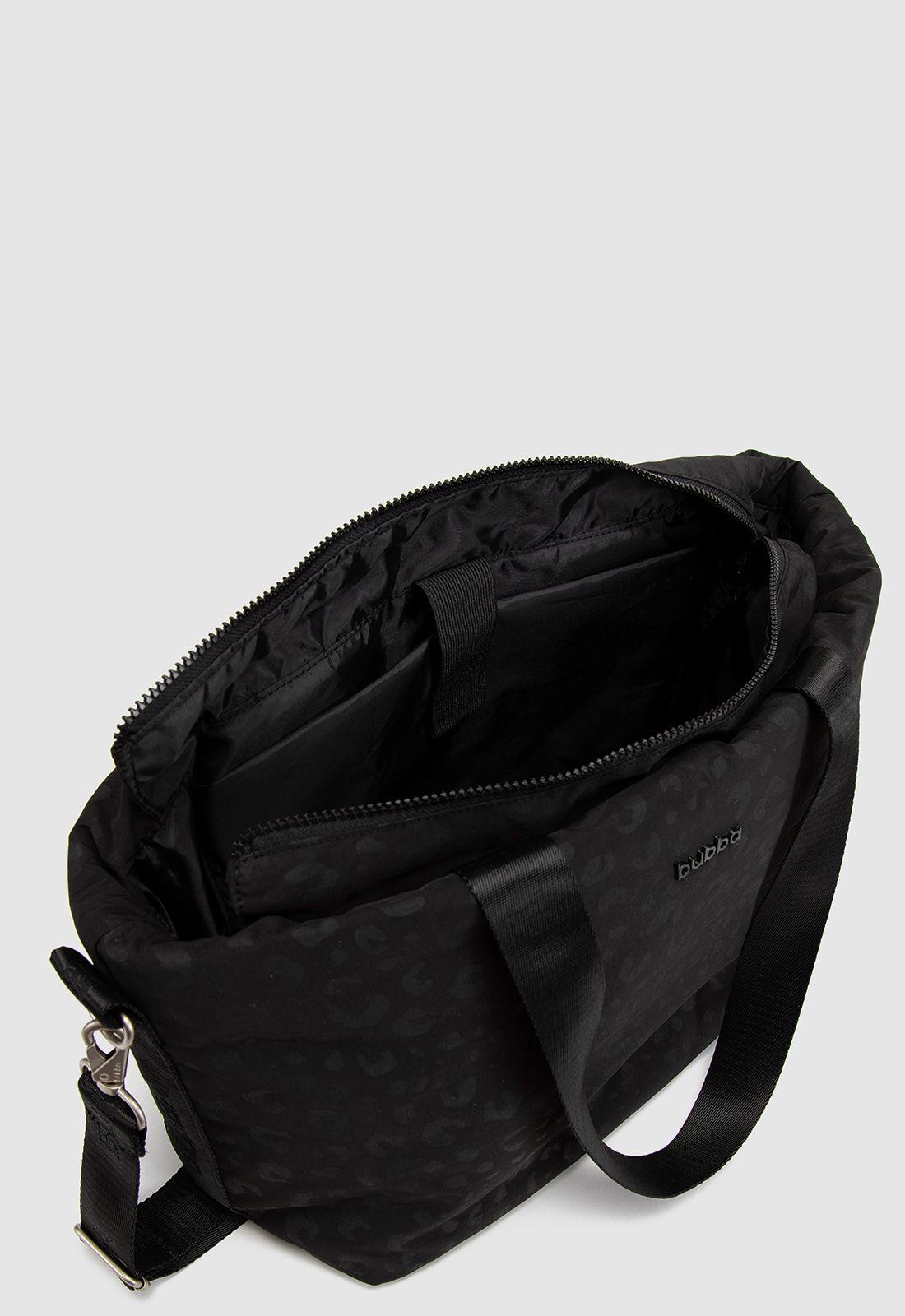 Tote Travel Essential Black Cheetah Bubba Essentials-4