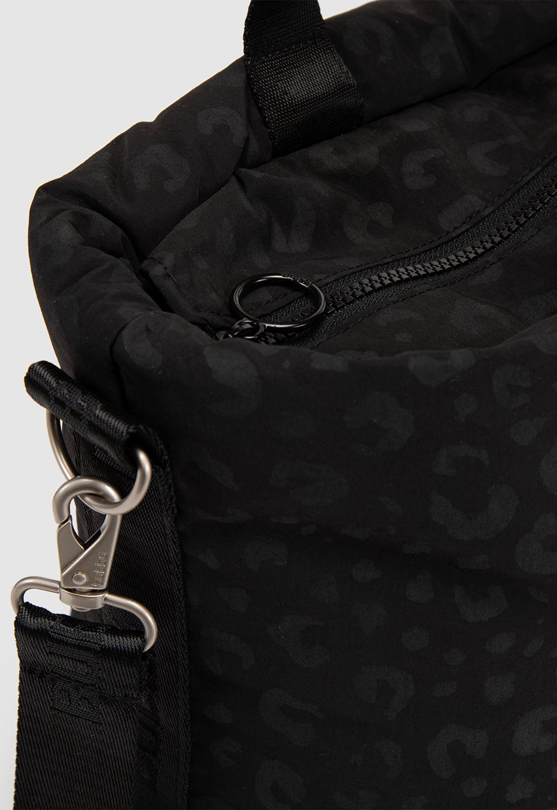 Tote Travel Essential Black Cheetah Bubba Essentials-5