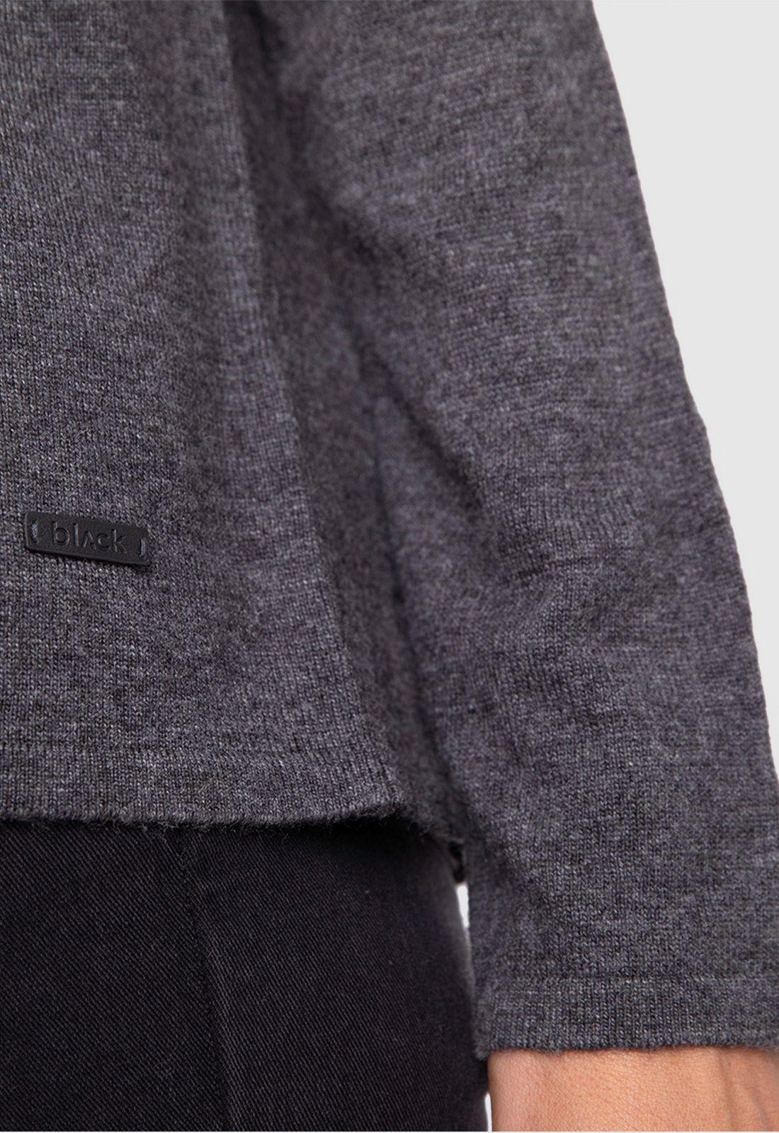 Women Sweater Solid Grey  Black Bubba-3