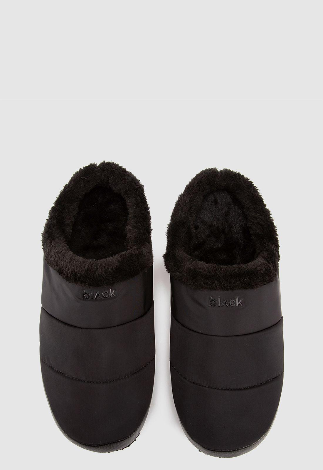 Pantuflas Solid Black Black Bubba-3