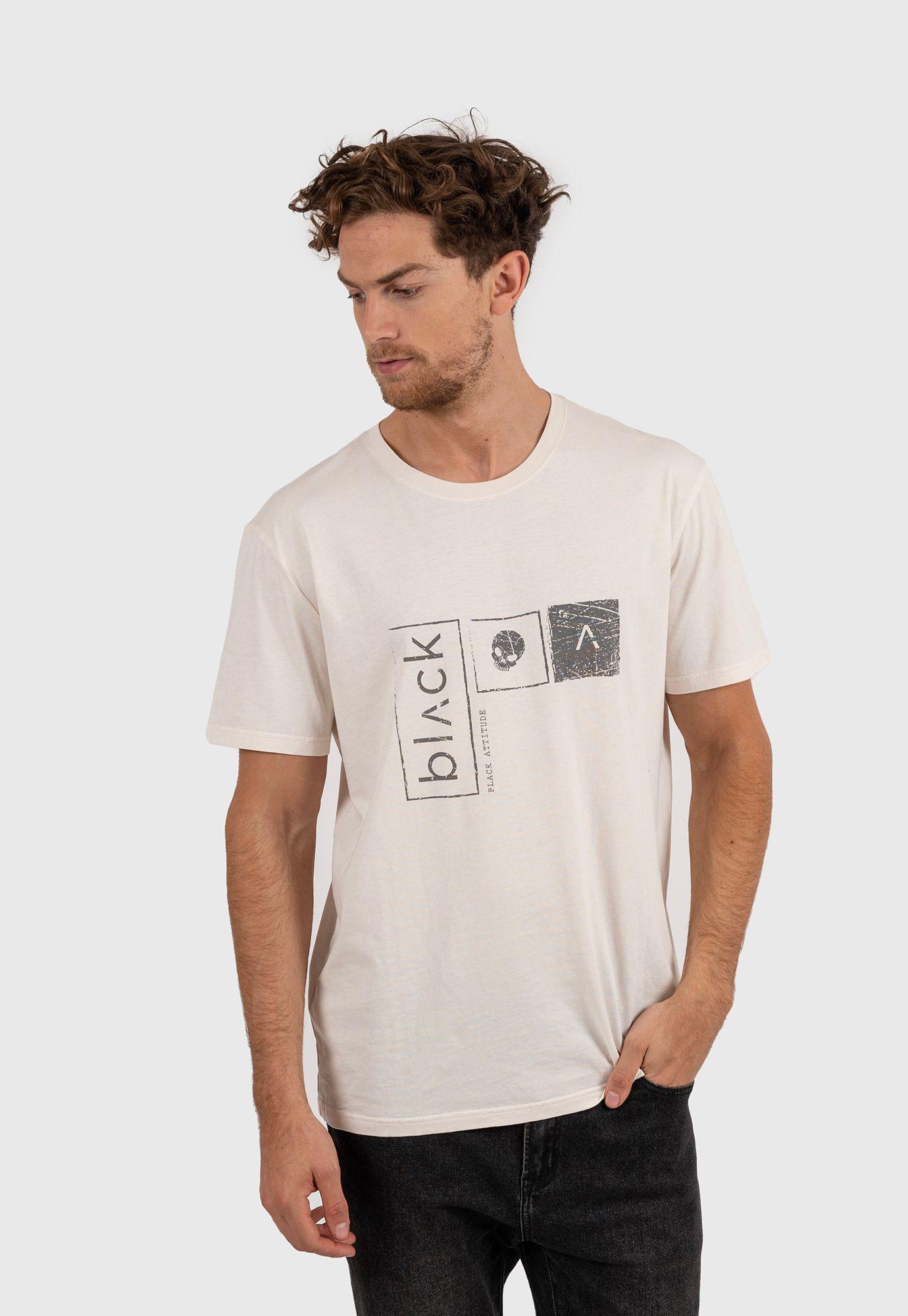 Tee Iconic Darkness Off White Black Bubba-2