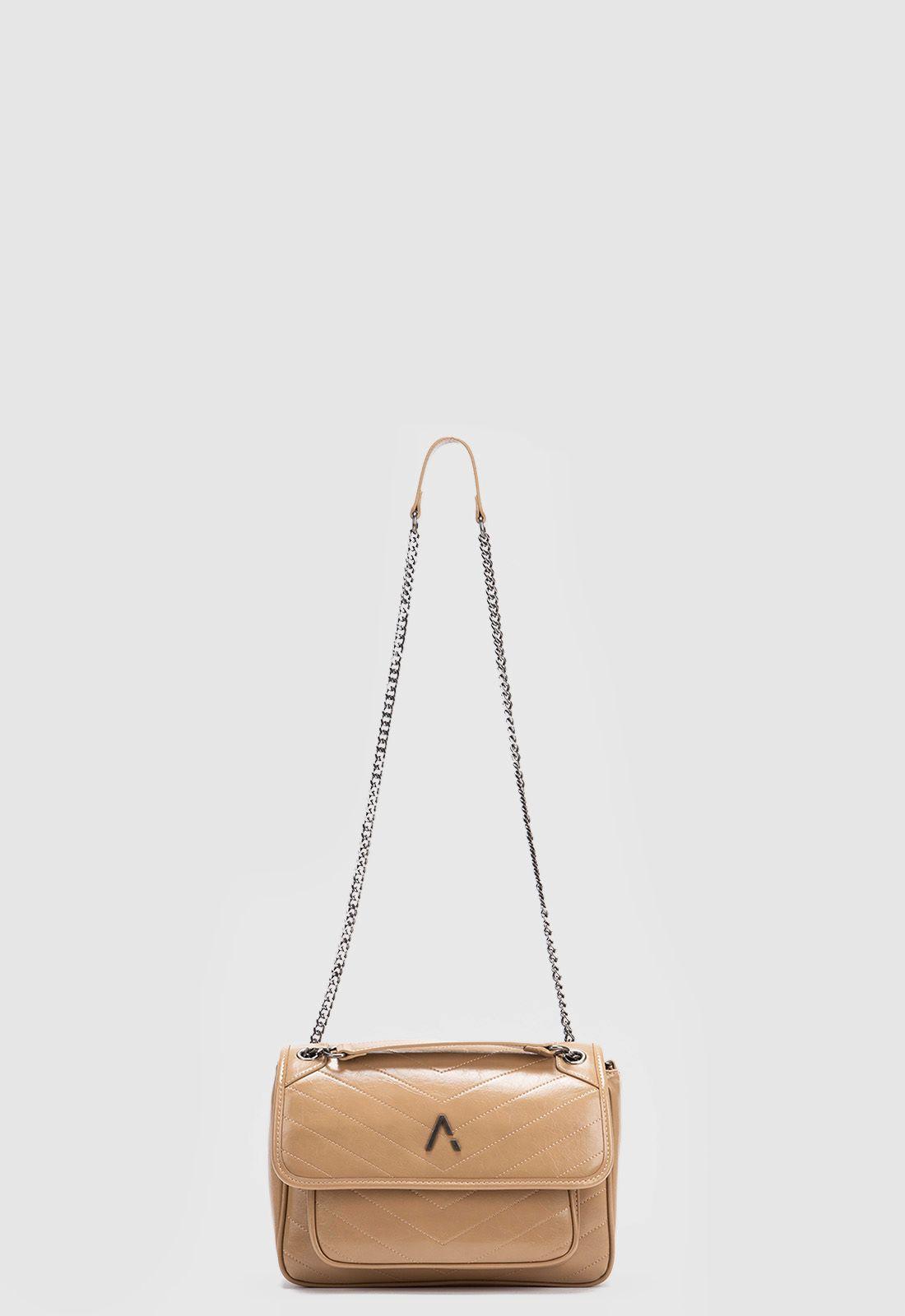 Cartera Claire Beige Black Bubba-4