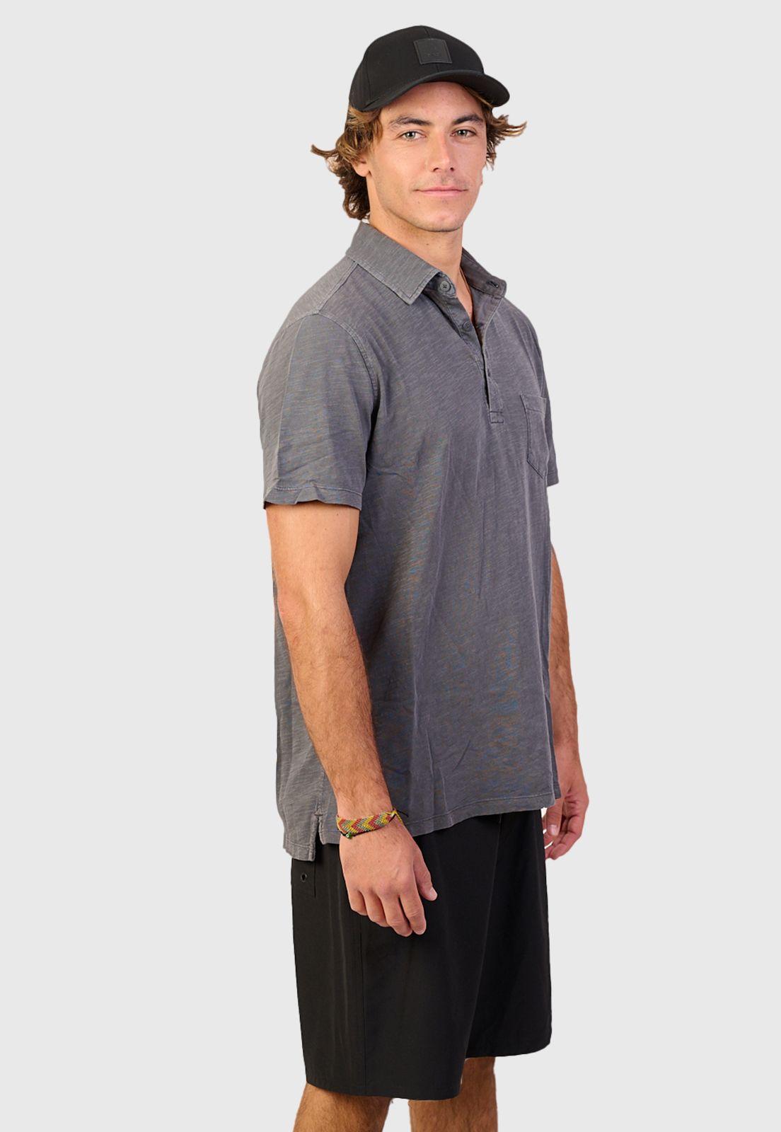 Polo  T-Shirt Dust Smoke Black Bubba-3