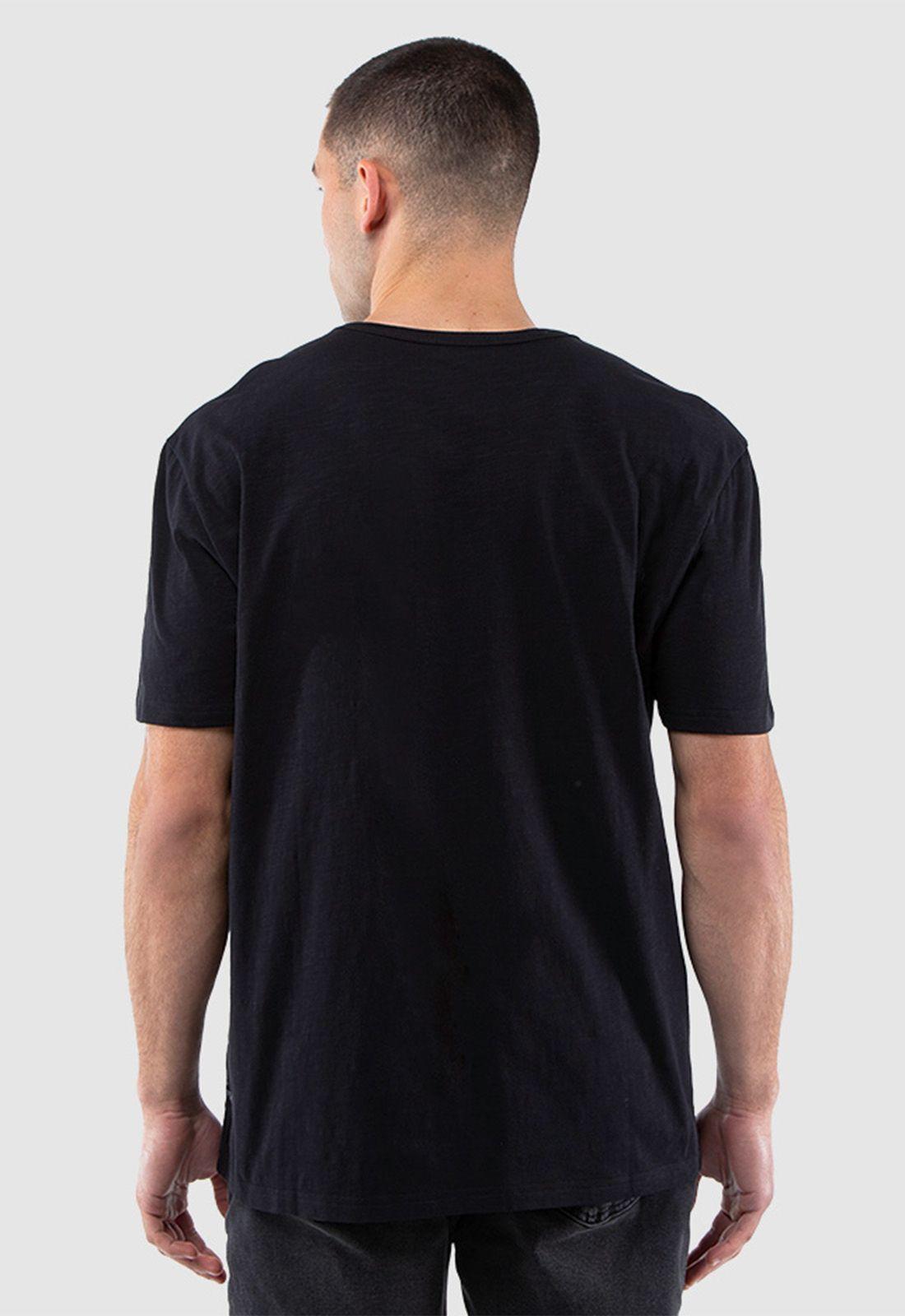 Polera Slub Cotton Negro Black Bubba-2