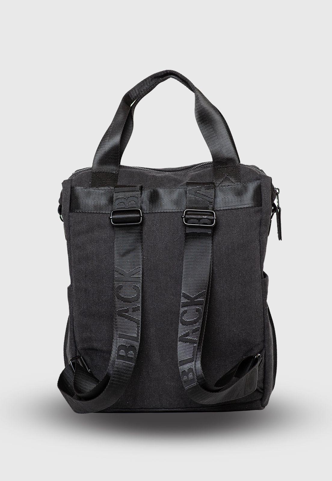 Mochila Canvas Black Black Bubba-1