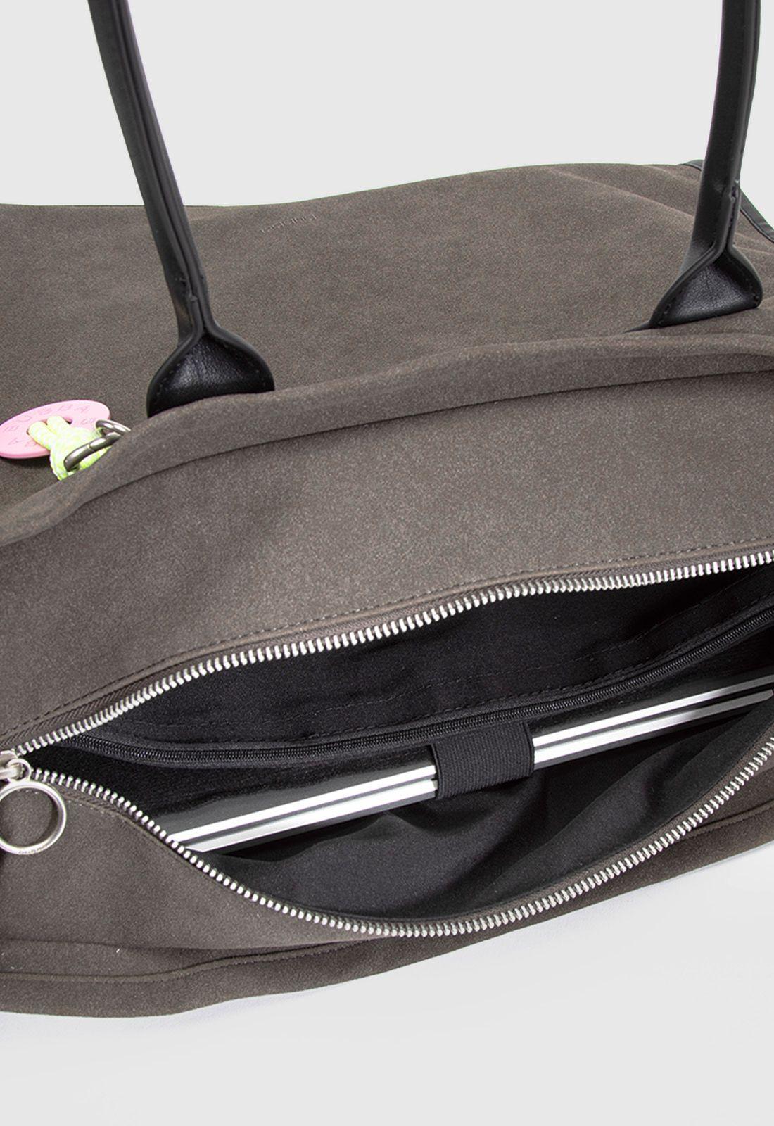 Tote Suede Brown Bubba Essentials-5