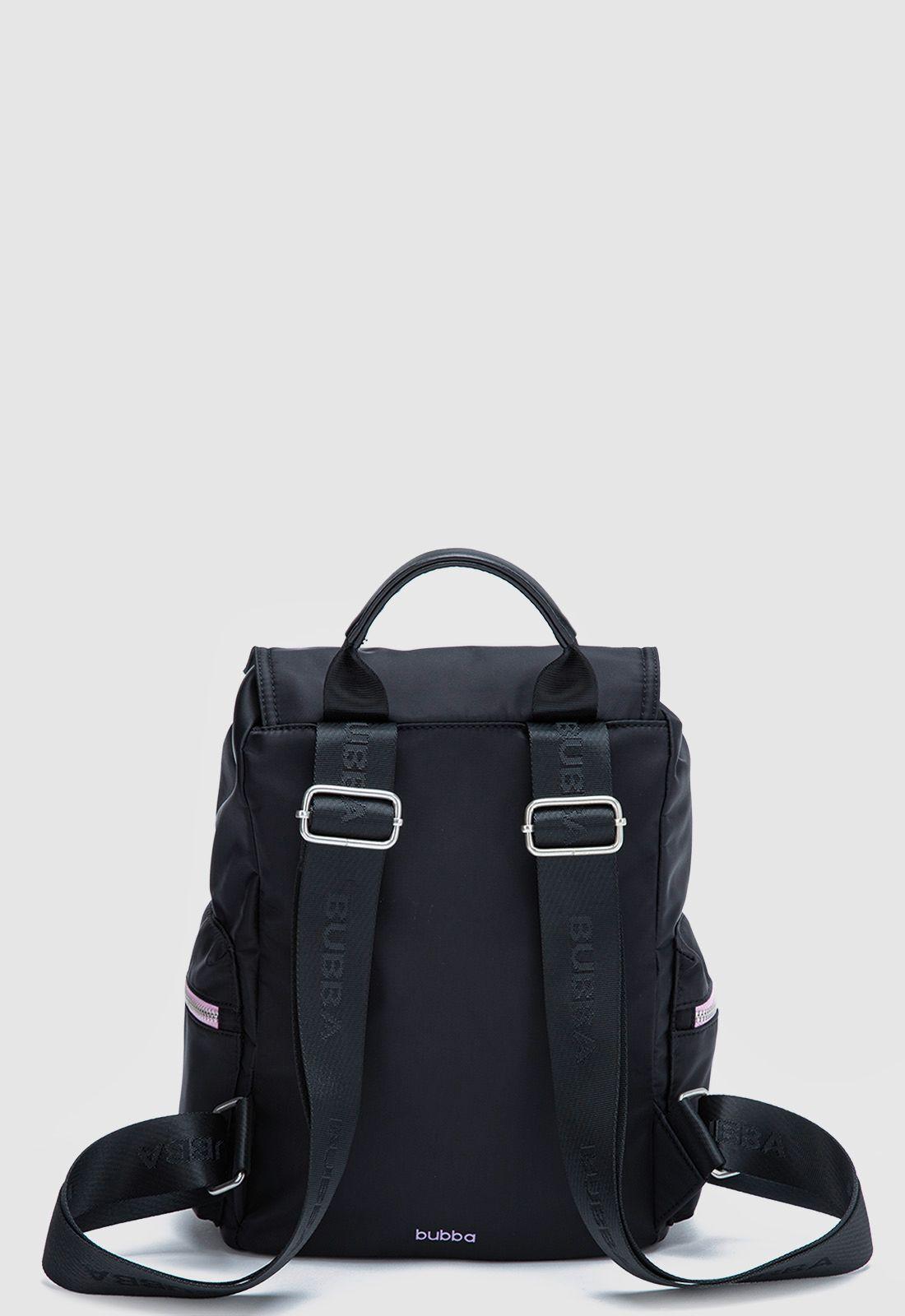 Mochila Charlotte Doble Check Black Bubba Essentials-2