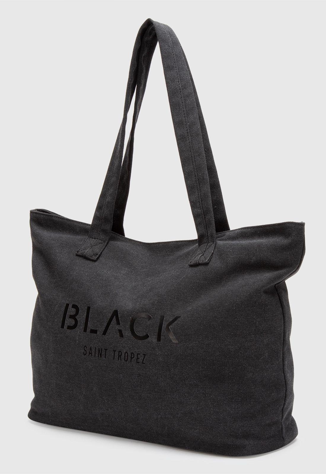 Tote Canvas Black Black Bubba-1