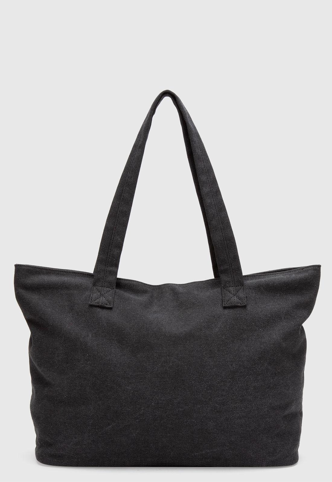 Tote Canvas Black Black Bubba-2