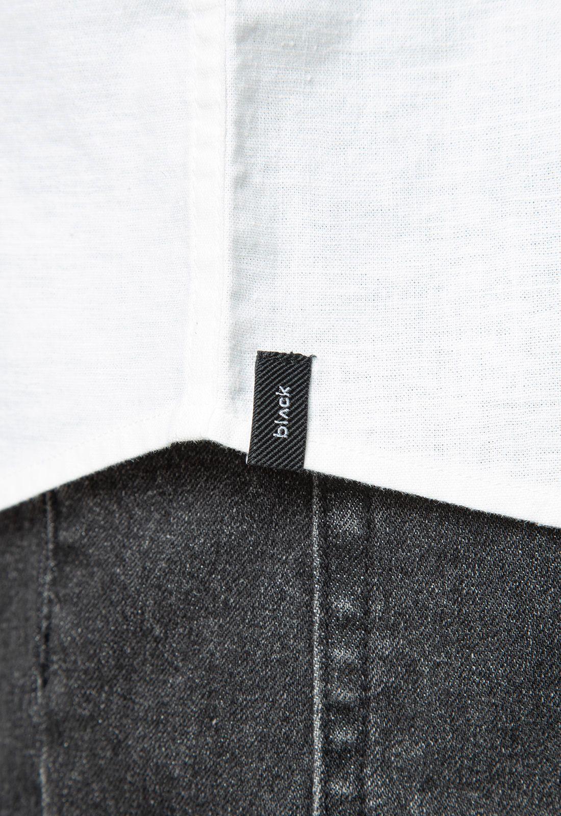 Shirt Linen Blended White Black Bubba-4