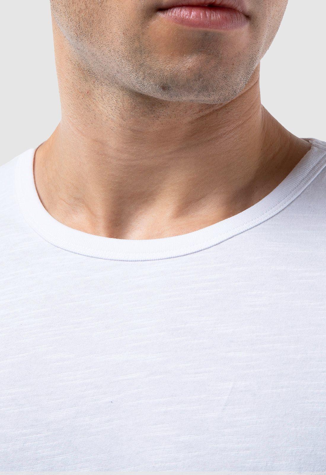 Polera Slub Cotton White Black Bubba-4